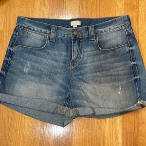 J. Crew size 29 mid-rise jean shorts